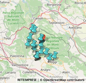 Mappa Contrada la secca, 00028 Subiaco RM, Italia (11.5325)