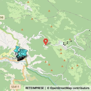 Mappa Contrada la secca, 00028 Subiaco RM, Italia (3.0025)