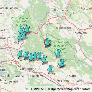 Mappa Contrada Risano, 00028 Subiaco RM, Italia (16.2505)