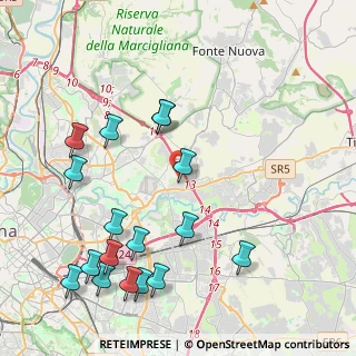 Mappa Via Tranfo Carlo, 00156 Roma RM, Italia (5.21118)
