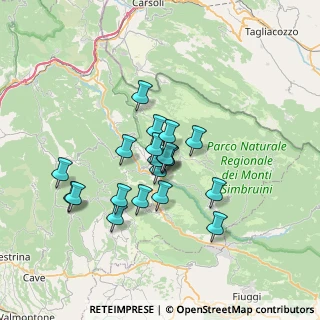 Mappa Contrada Camarde, 00028 Subiaco RM, Italia (5.718)