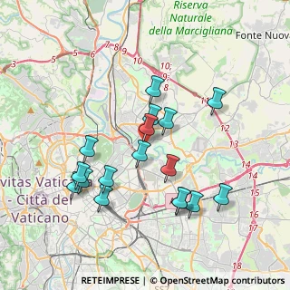Mappa Via Nomentana, 00141 Roma RM, Italia (3.79529)