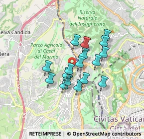 Mappa Via Giuseppe Flajani, 00168 Roma RM, Italia (1.34588)