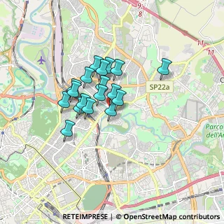 Mappa Via Falterona, 00141 Roma RM, Italia (1.29722)