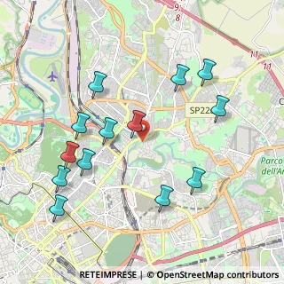 Mappa Via Falterona, 00141 Roma RM, Italia (2.25)
