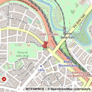 Mappa Via Antrodoco,  21, 00199 Roma, Roma (Lazio)