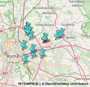 Mappa Via di Salone, 00100 Roma RM, Italia (6.45)