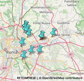 Mappa Via di Salone, 00100 Roma RM, Italia (6.50429)