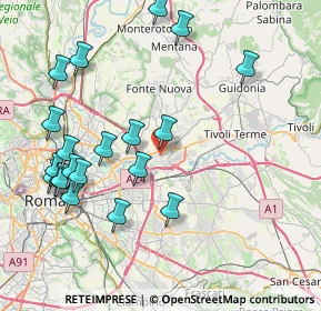 Mappa Via di Salone, 00100 Roma RM, Italia (9.5925)