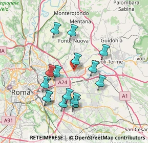 Mappa Via di Salone, 00100 Roma RM, Italia (7.19733)