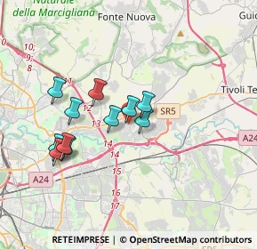 Mappa Via di Salone, 00100 Roma RM, Italia (3.22182)