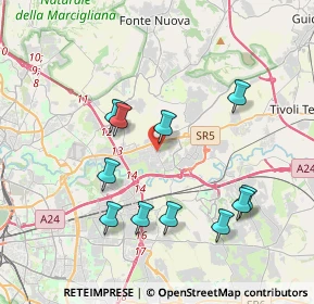 Mappa Via di Salone, 00100 Roma RM, Italia (4.02545)