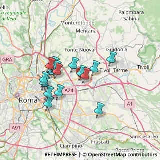 Mappa Via di Salone, 00100 Roma RM, Italia (6.29875)