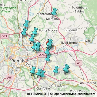 Mappa Via di Salone, 00100 Roma RM, Italia (7.7015)