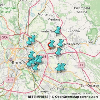 Mappa Via di Salone, 00100 Roma RM, Italia (7.075)