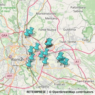 Mappa Via di Salone, 00100 Roma RM, Italia (6.3125)