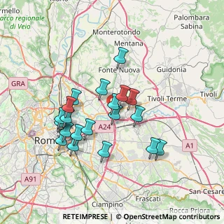 Mappa Via Zoe Fontana, 00158 Roma RM, Italia (6.827)