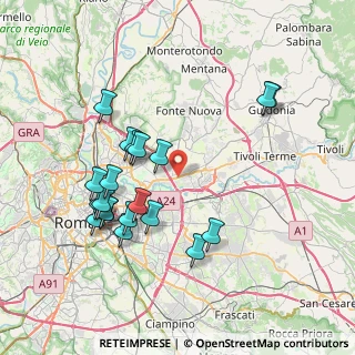 Mappa Via Zoe Fontana, 00158 Roma RM, Italia (8.1625)