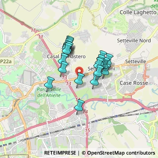 Mappa Via Zoe Fontana, 00158 Roma RM, Italia (1.4035)