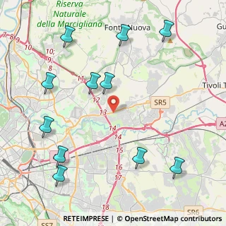 Mappa Via Zoe Fontana, 00158 Roma RM, Italia (5.51182)