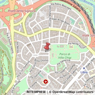 Mappa Via Monterotondo, 14, 00199 Roma, Roma (Lazio)