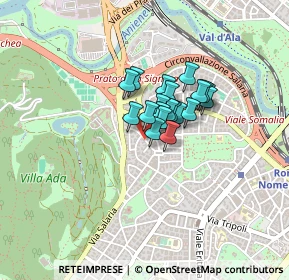 Mappa Via Poggio Moiano, 00199 Roma RM, Italia (0.2385)