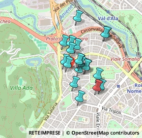 Mappa Via Poggio Moiano, 00199 Roma RM, Italia (0.308)