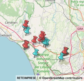 Mappa Via Antonio Cossu, 00050 Fiumicino RM, Italia (6.45882)