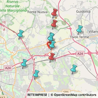 Mappa Via Corropoli, 00131 Roma RM, Italia (4.10909)