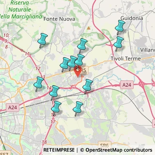 Mappa Via Corropoli, 00131 Roma RM, Italia (3.83917)