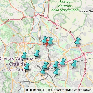 Mappa Via Valdarno, 00141 Roma RM, Italia (4.70133)