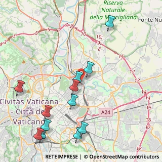 Mappa Via Valdarno, 00141 Roma RM, Italia (5.39167)