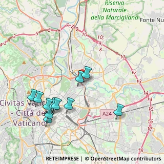 Mappa Via Valdarno, 00141 Roma RM, Italia (4.57)