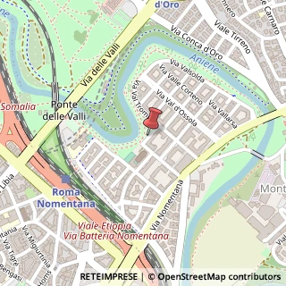 Mappa Via Val di Fassa,  50, 00141 Roma, Roma (Lazio)