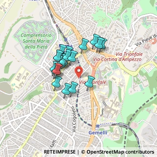 Mappa Via Alsietina, 00168 Roma RM, Italia (0.346)
