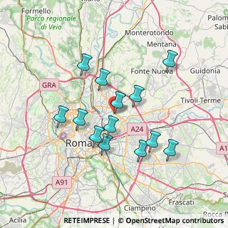 Mappa Via Michelangelo Tilli, 00156 Roma RM, Italia (6.78077)