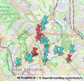 Mappa Via Germania, 00196 Roma RM, Italia (1.85833)