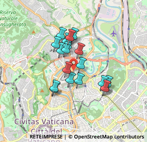 Mappa Via Germania, 00196 Roma RM, Italia (1.38632)