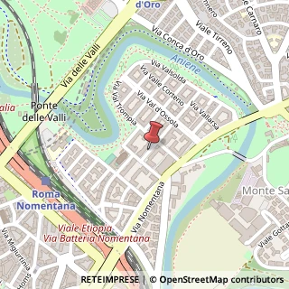 Mappa Via Valdinievole, 9/A, 00141 Roma, Roma (Lazio)