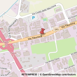 Mappa Via Tiburtina, 1256, 00131 Roma, Roma (Lazio)