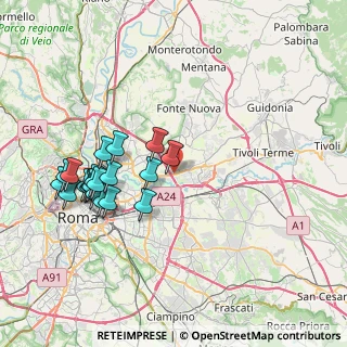 Mappa Via Castel Madama, 00131 Roma RM, Italia (8.4255)