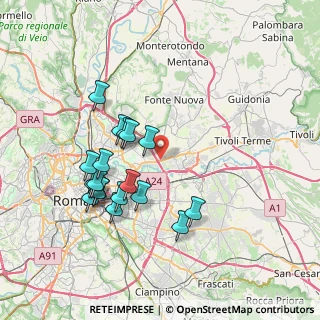 Mappa Via Castel Madama, 00131 Roma RM, Italia (7.58944)