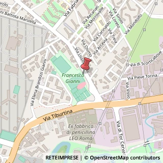 Mappa Via di Tor Cervara, 48, 00156 Roma, Roma (Lazio)