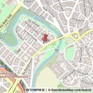 Mappa Via Nomentana Nuova,  51, 00141 Roma, Roma (Lazio)