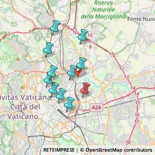 Mappa Via Nomentana Nuova, 00141 Roma RM, Italia (3.38364)