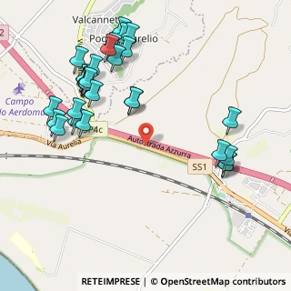 Mappa SS 1 Via Aurelia, 00054 Fiumicino RM, Italia (1.27)