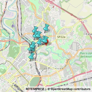 Mappa Via Levanna, 00141 Roma RM, Italia (1.25545)