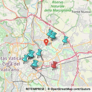 Mappa Via Levanna, 00141 Roma RM, Italia (3.79692)
