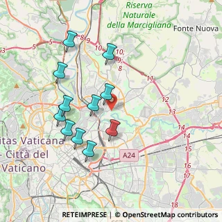 Mappa Via Levanna, 00141 Roma RM, Italia (3.82818)