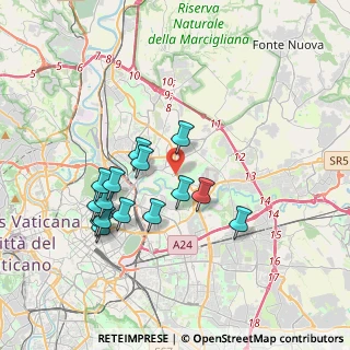 Mappa Via Adriano Fiori, 00156 Roma RM, Italia (3.65067)